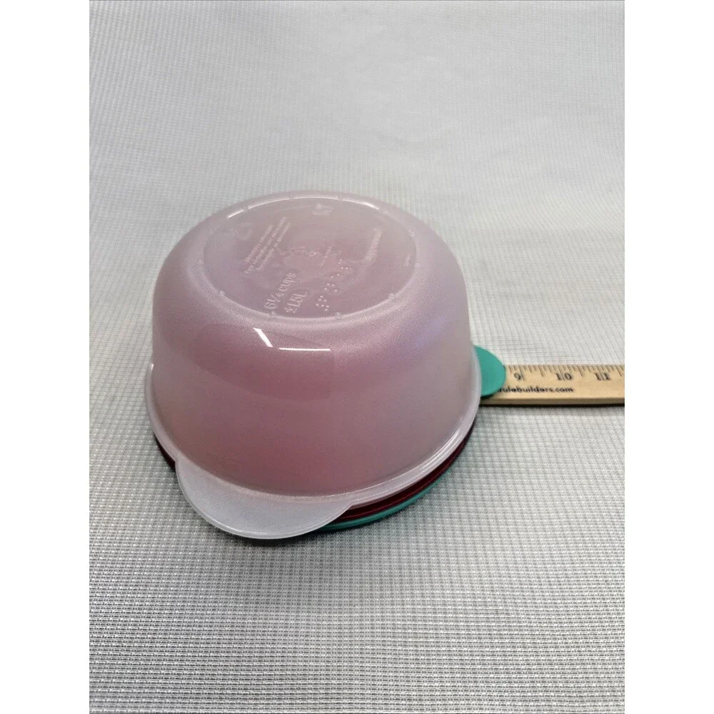 Vintage Tupperware CrystalWave 6-1/4 Cup Vent Seal Microwave Veggie 3 Pc Steamer